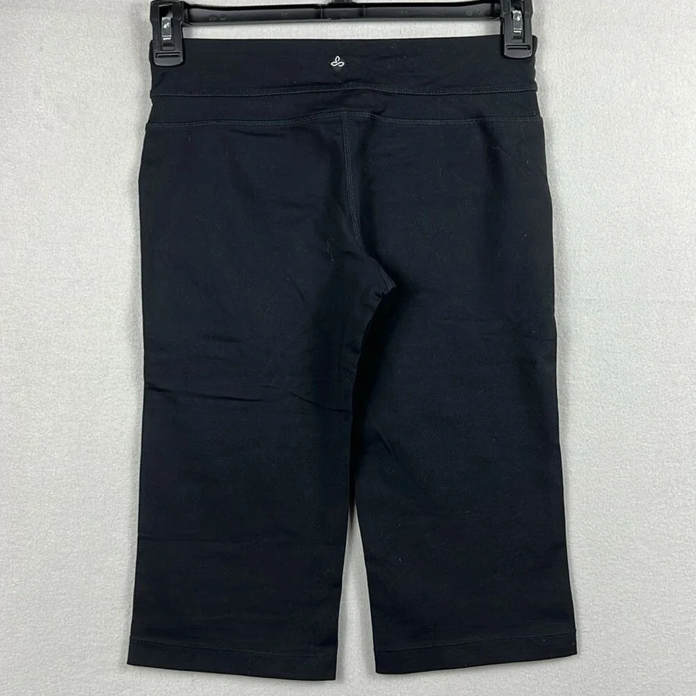 PrAna Cropped Leggings‎ Womens Size Small Black Yoga Athletic